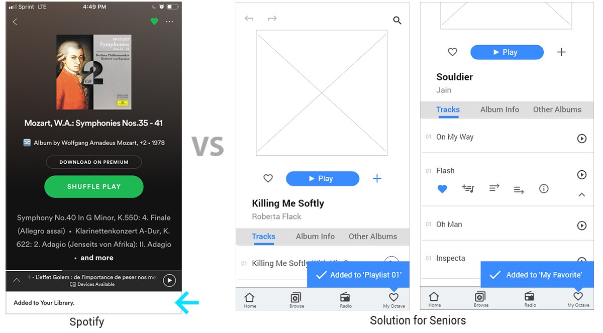 UI design audio app