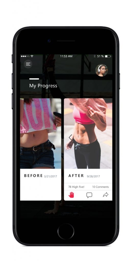 Fitness app design