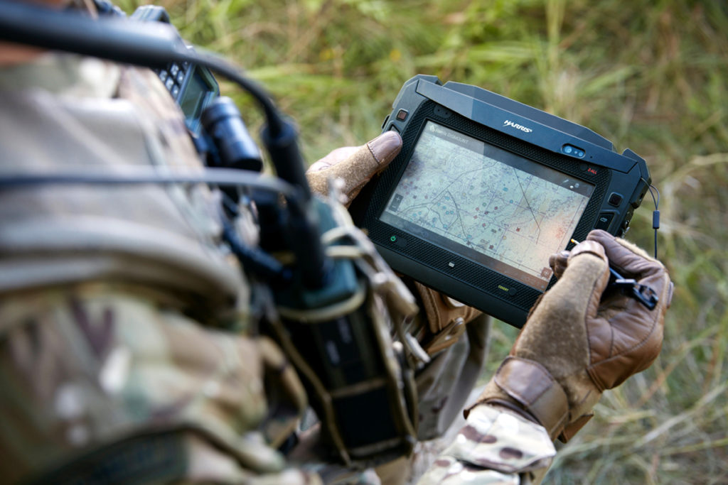 harris tablet military using new product design