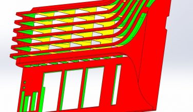 Draft analysis of injection molded part