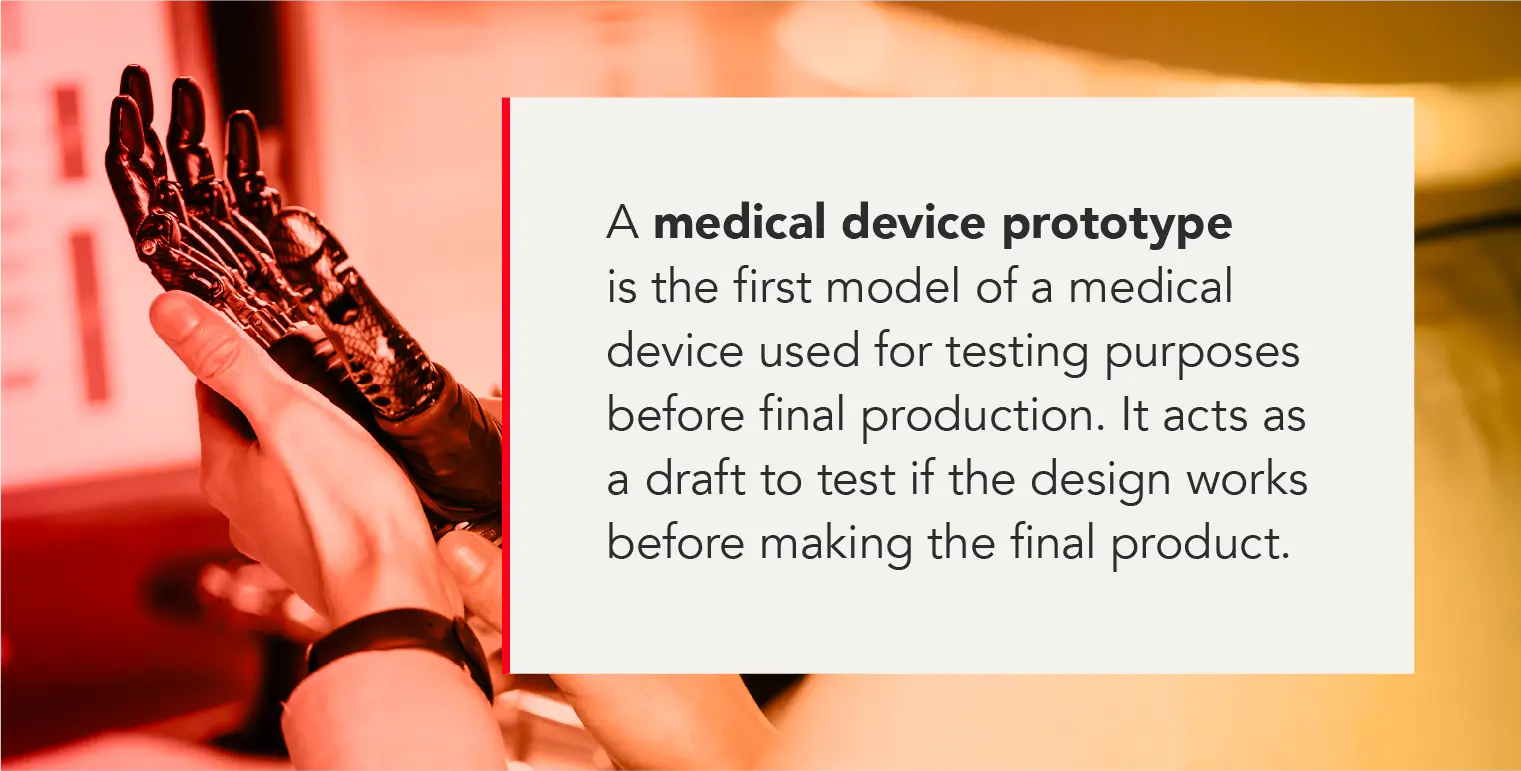 definition of medical device prototype
