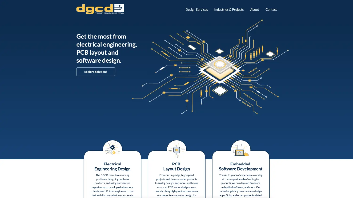 Screenshot from the DGCD website.