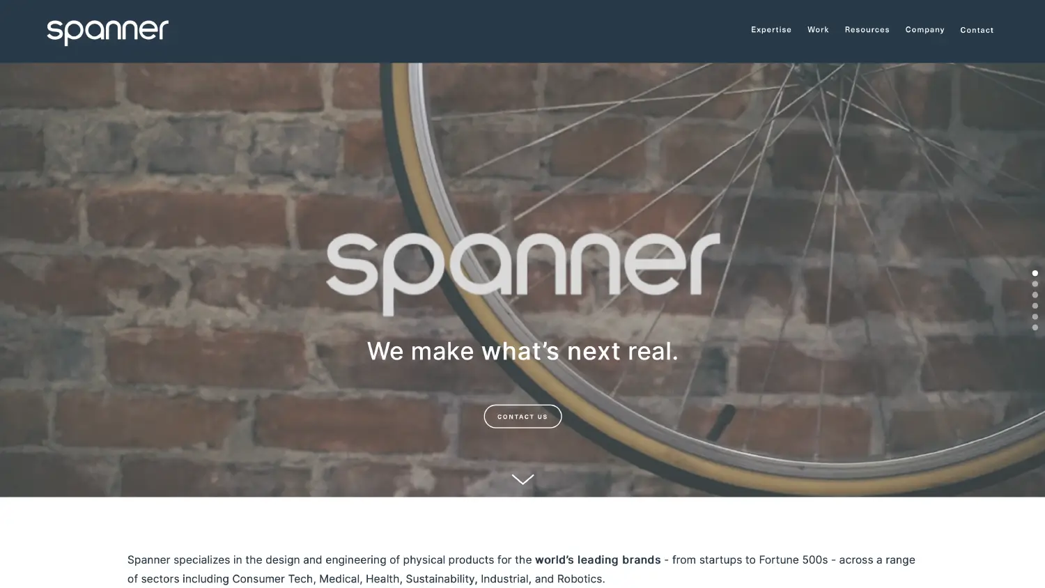 Screenshot from the Spanner website.